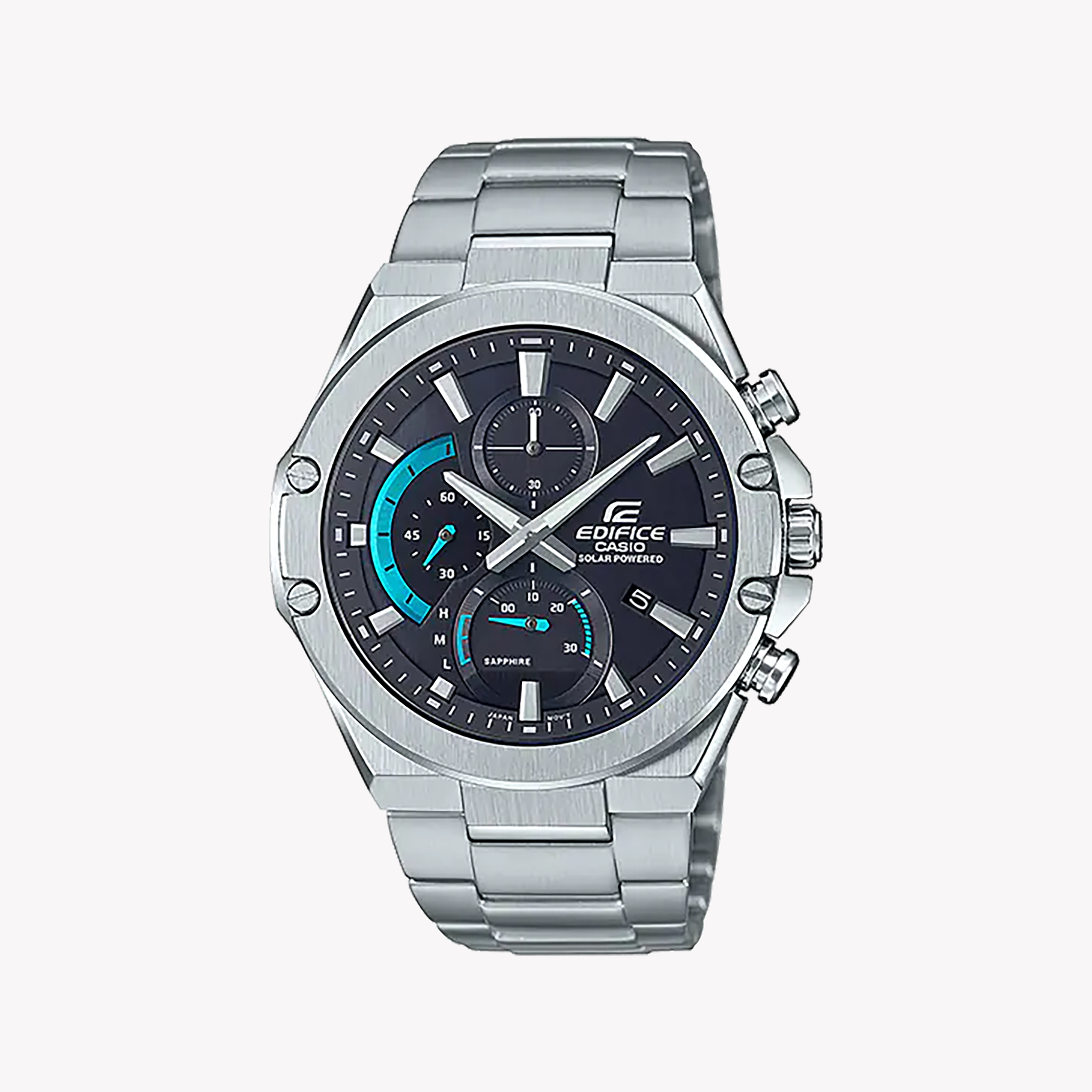 CASIO EDIFICE EFS-S560D-1AVUDF - SOLAR POWERED MENS WATCH WITH CHRONOGRAPH & WATER RESISTANCE