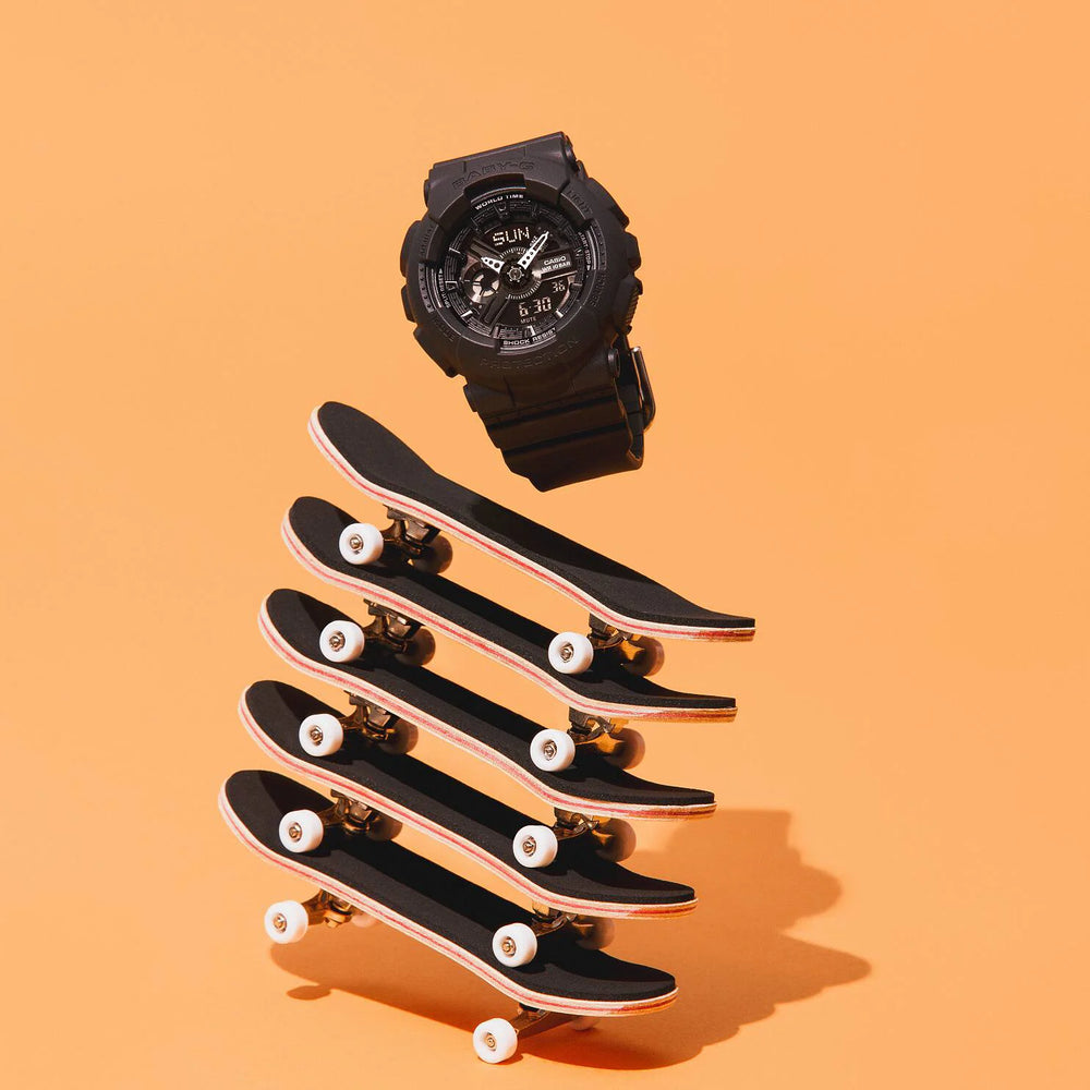 Casio Baby-G Ba-110xbc-1adr - Bold Black Sporty Timepiece For Women by i-watch