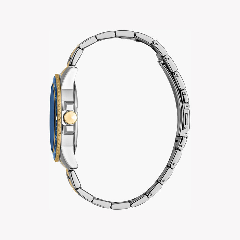 Just Cavalli Men's Two Tone Silver & Gold Watch, Blue Dial | Jc1g246m0275 by i-watch