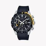 CASIO EDIFICE EFR-566PB-1AVUDF - BOLD BLACK DIAL & STYLISH SILVER CASE Men's Watch