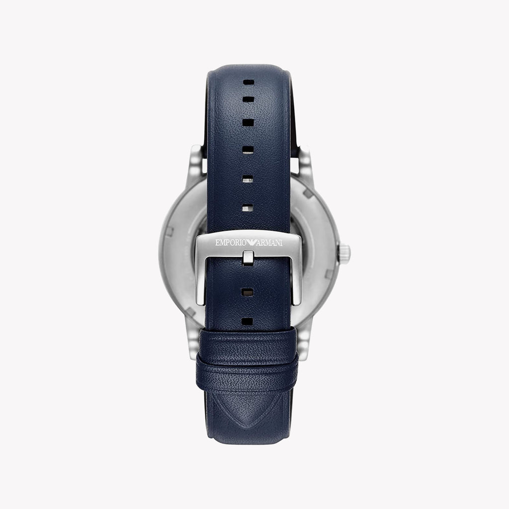 EMPORIO ARMANI AR60011 - BOLD BLUE MASTERPIECE Men's Watch with Leather Band & Stellar Aesthetics-i-Watch-3