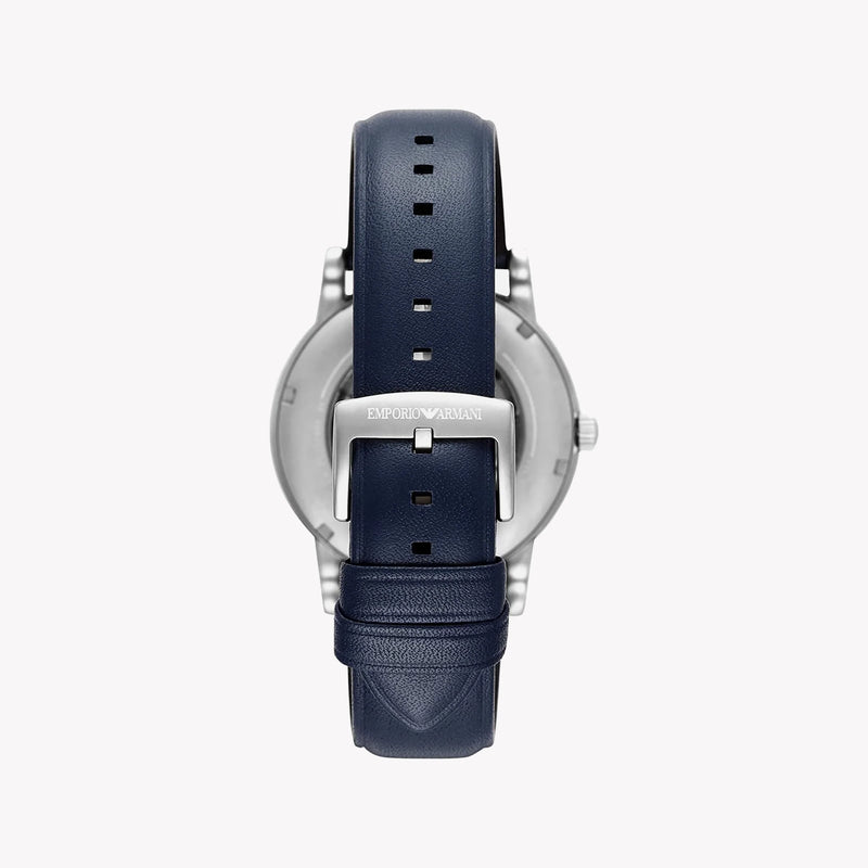 Emporio Armani Men's Blue Leather Watch, Blue Dial | Ar60011 by i-watch