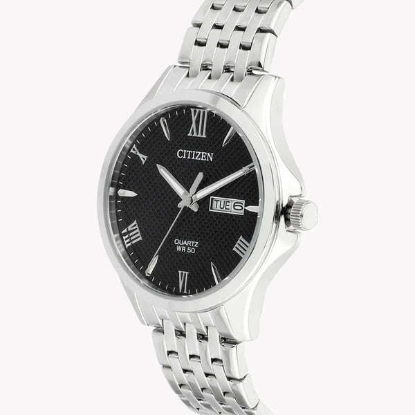 Citizen Men's Silver Watch, Black Dial | Bf2020-51e by i-watch