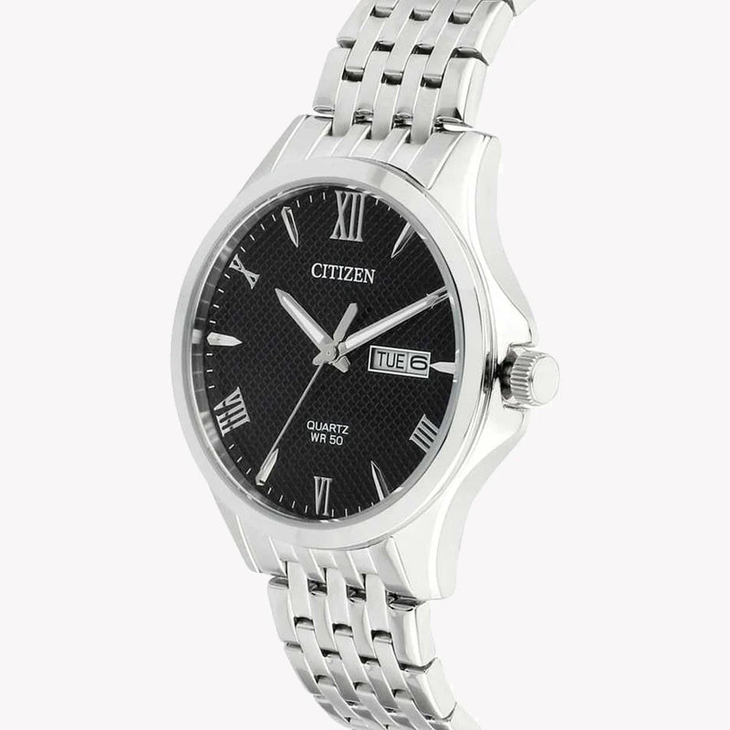 Citizen Men's Silver Watch, Black Dial | Bf2020-51e by i-watch