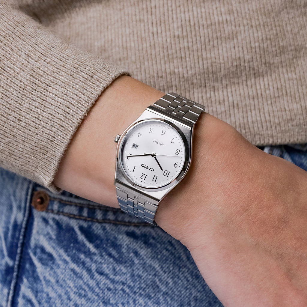 CASIO MTP-B145D-7BV STYLISH RESILIENCE - MEN'S STAINLESS STEEL WATCH WITH BEIGE DIAL-i-Watch-5