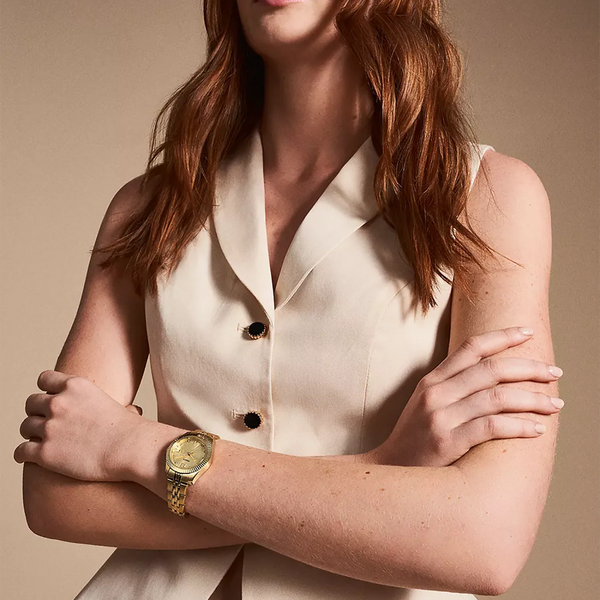 Fossil Women's Gold Stainless Steel Watch, Gold Dial | Es5338 by i-watch