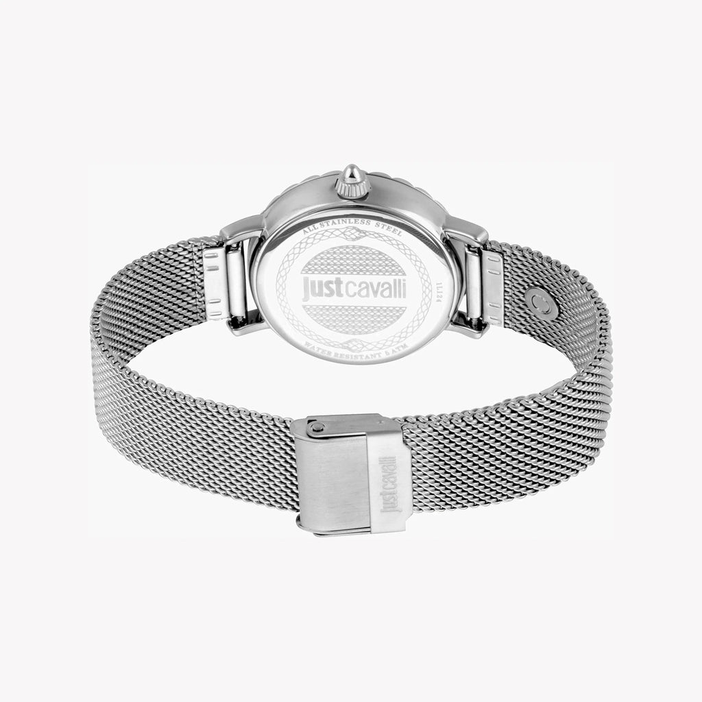 JUST CAVALLI Women's Watch with Silver Stainless Steel Case and Silver Stainless Steel Band-i-Watch-3