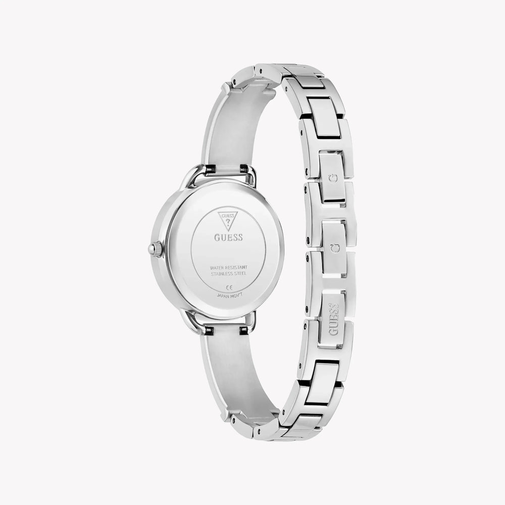 Guess Women's Silver Stainless Steel Watch, Silver Dial | Gw0914l1 by i-watch