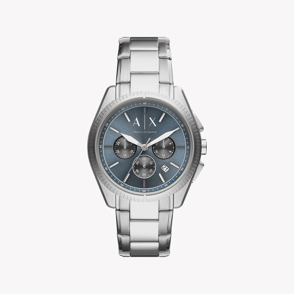 ARMANI EXCHANGE AX2850 TIMELESS ELEGANCE - MEN'S STAINLESS STEEL WATCH WITH BLUE DIAL