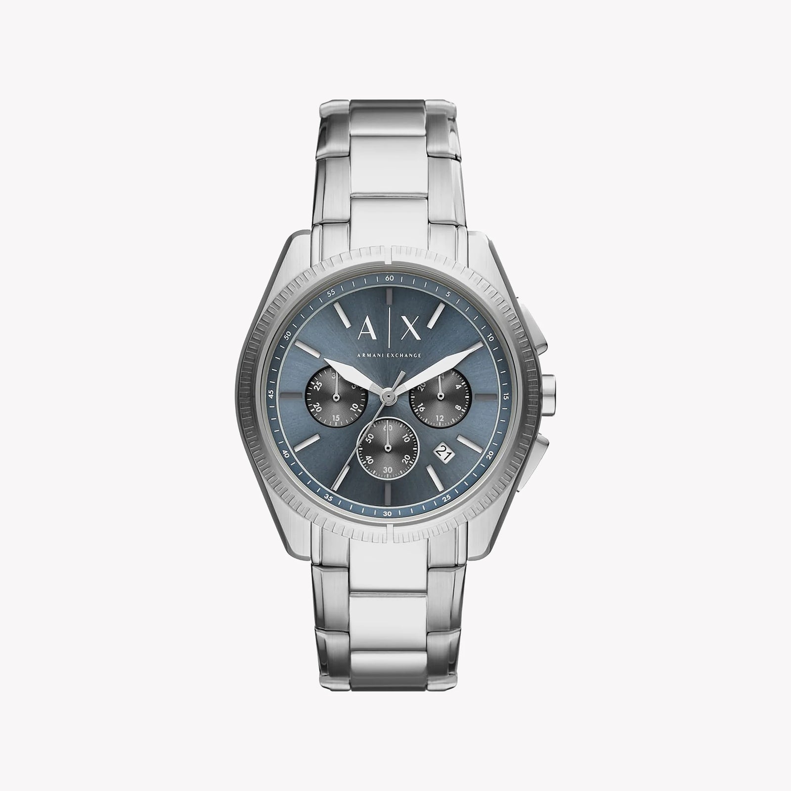 ARMANI EXCHANGE AX2850 TIMELESS ELEGANCE - MEN'S STAINLESS STEEL WATCH WITH BLUE DIAL