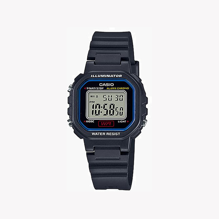 Casio Unisex Black Resin Watch, Digital Display | LA-20WH-1C