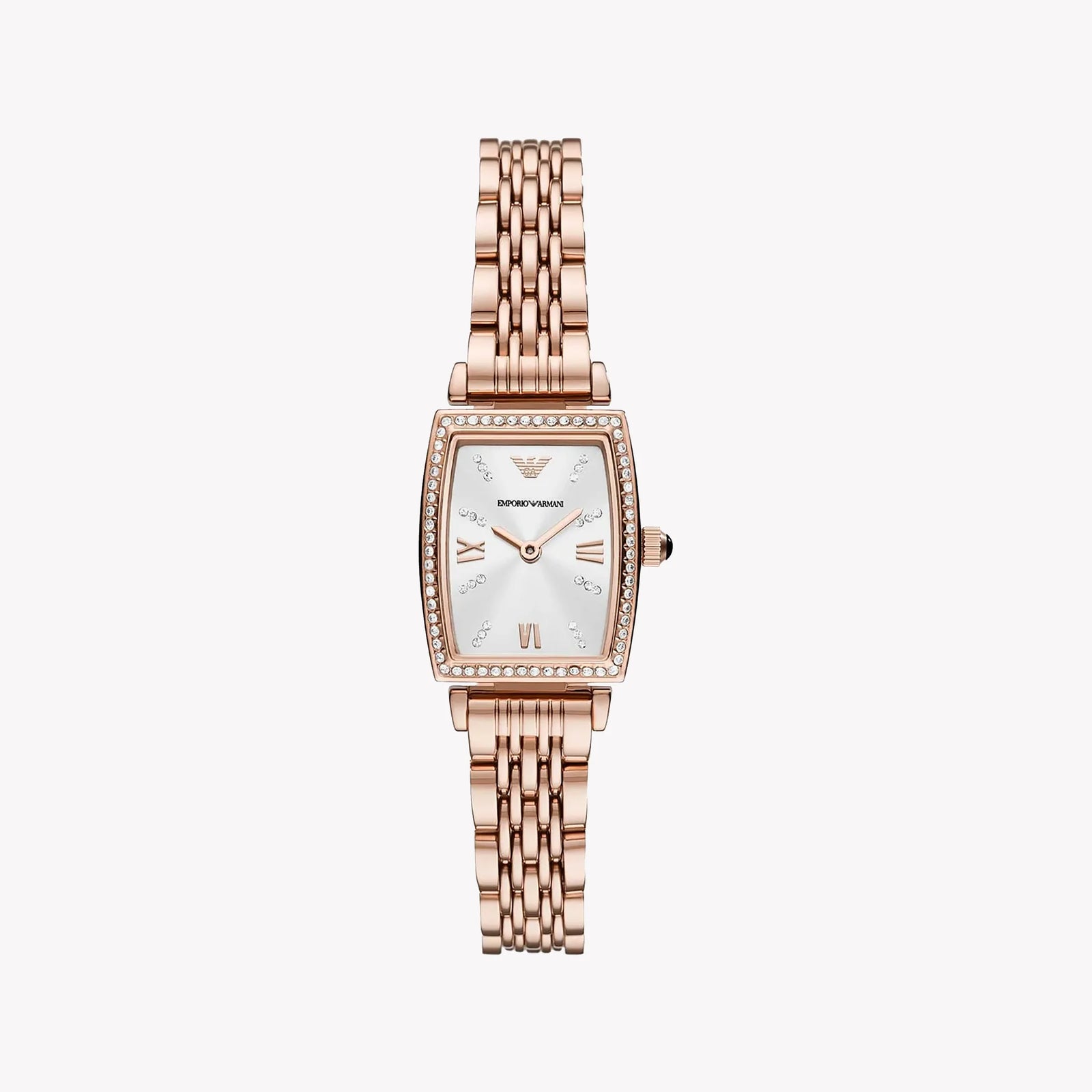 Emporio Armani Women's Rose Gold Watch, White Dial | Ar11406 by i-watch