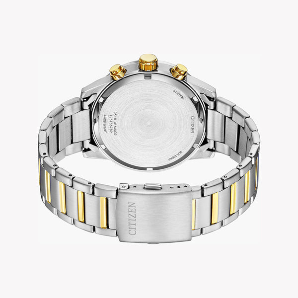 Citizen Men's Blue Stainless Steel, Silver & Gold | An3686-53a by i-watch