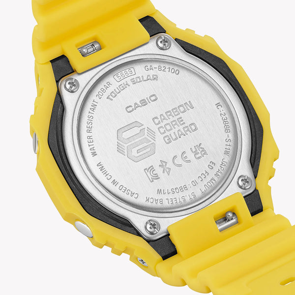 CASIO G-SHOCK GA-B2100C-9ADR OAK BOLD - MEN'S RESILIENT TIMEPIECE WITH YELLOW DESIGN-i-Watch-4