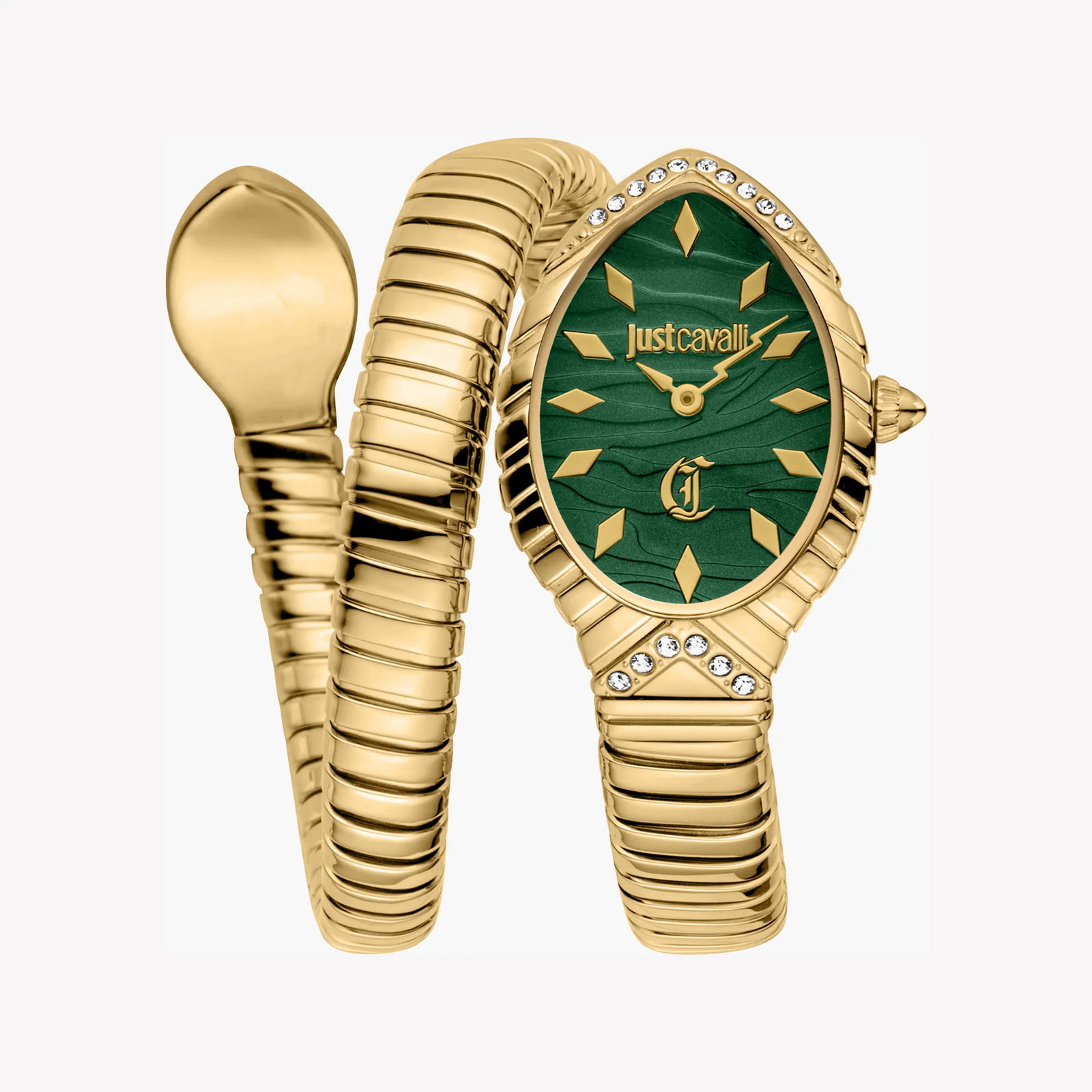 Just Cavalli Women's Gold Watch, Dark Green Dial | Jc1l322m0035 by i-watch