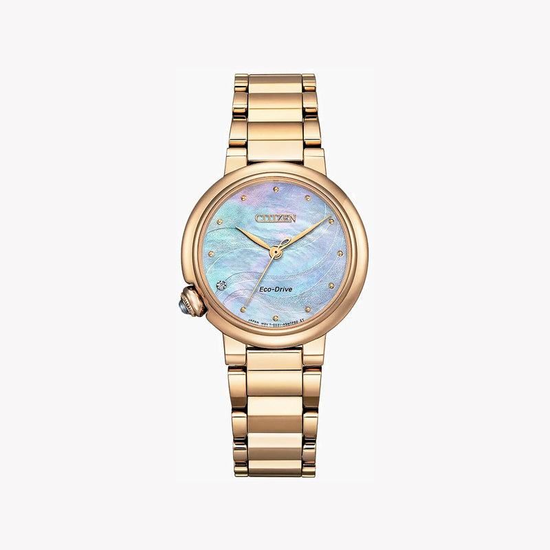Citizen Em0919-85y - Glamorous Timepiece For The Modern Woman - Radiant Gold & Vibrant Dial by i-watch