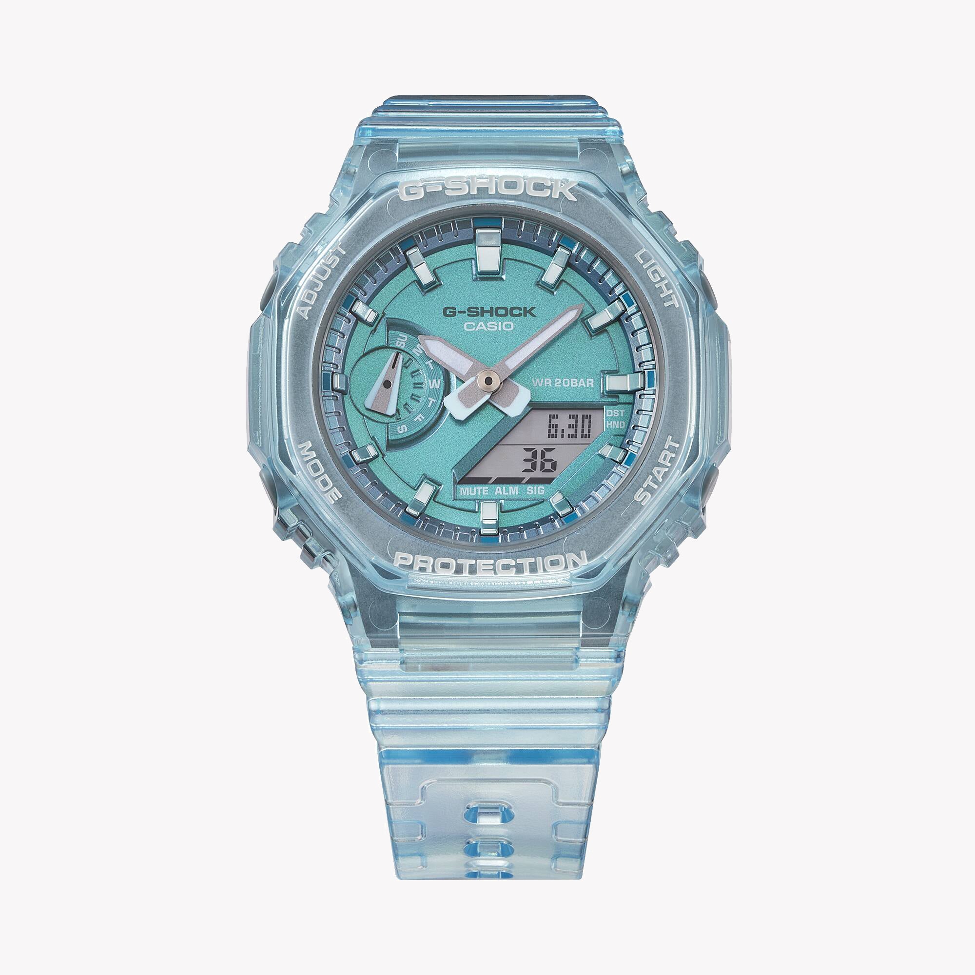 CASIO G-SHOCK GMA-S2100SK-2ADR OAK DYNAMO - VIBRANT BLUE RESIN Women's Watch for Style & Adventure