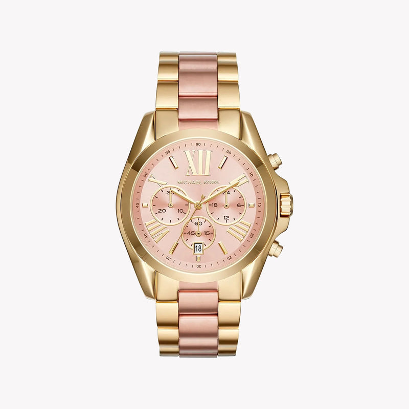 Michael Kors Women's Gold-Rose Gold Watch, Pink Dial | Mk6359 by i-watch