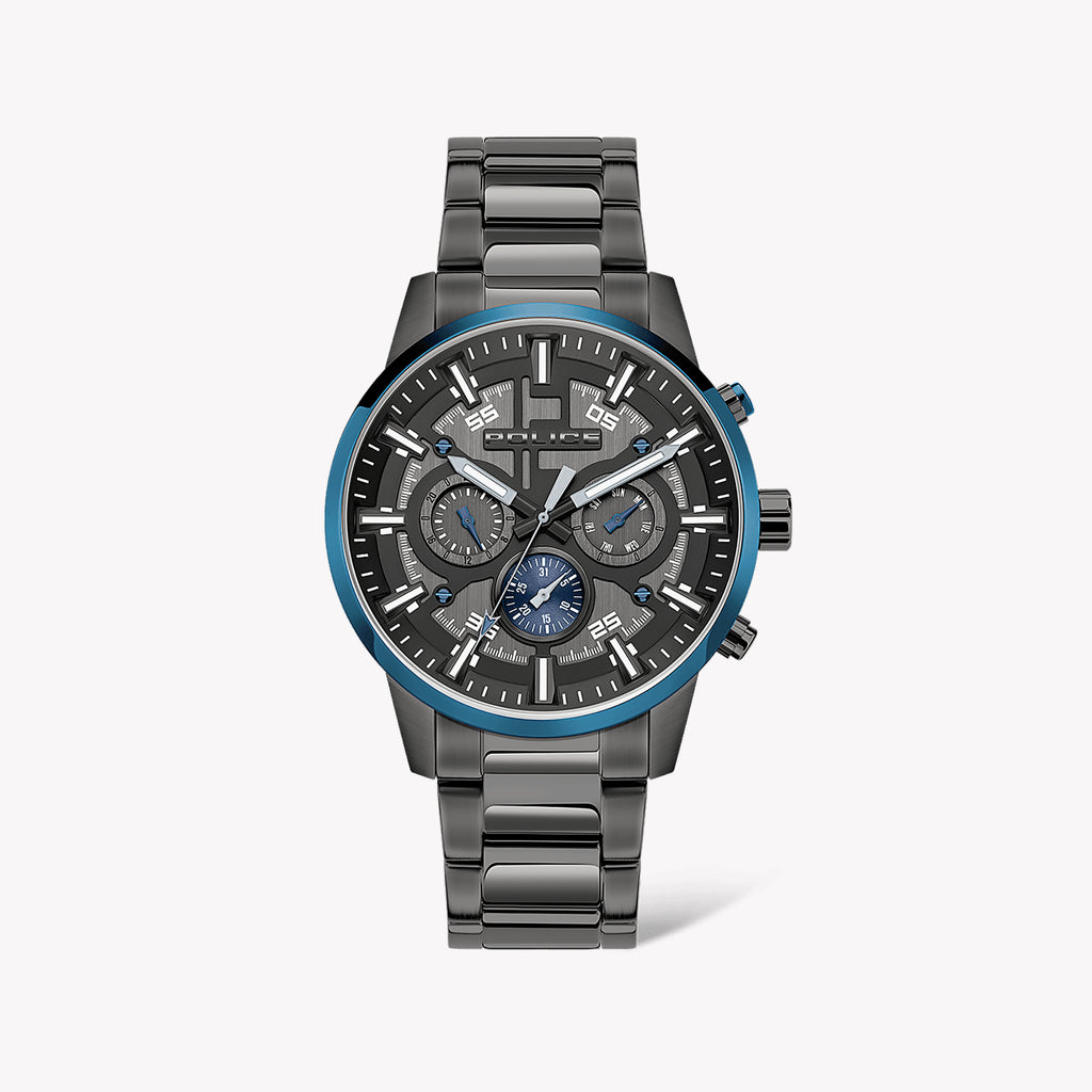 POLICE PEWJK2003440 - ELEGANT BLACK & GRAY MEN'S TIMEPIECE - STYLISH & FUNCTIONAL