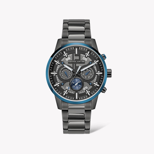 Police Men's Black & Gray Stainless Steel Watch | Pewjk2003440 by i-watch