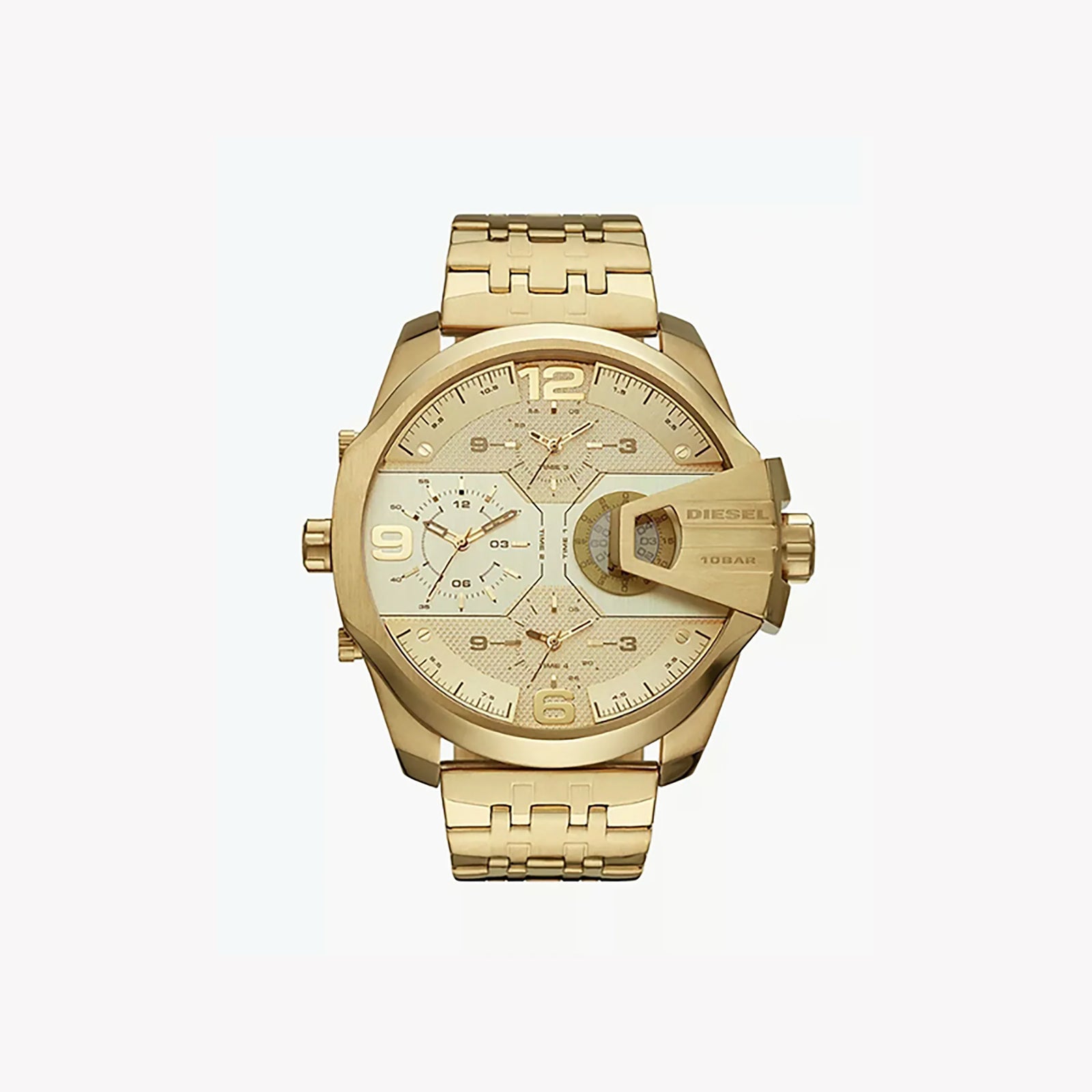 ティ　ぺージ Diesel Men's Gold Stainless Steel Watch, Chronograph | Dz7447 – i