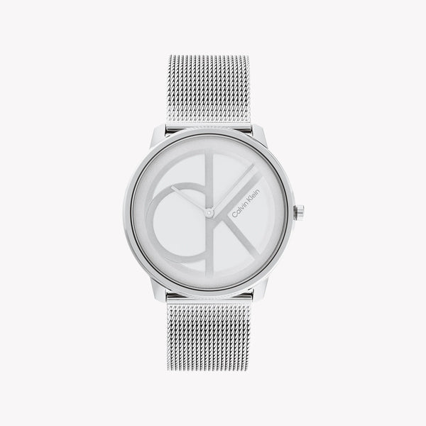 Ck Calvin Klein Men's Silver Stainless Steel Watch, Silver Dial | Ck1w1001 by i-watch