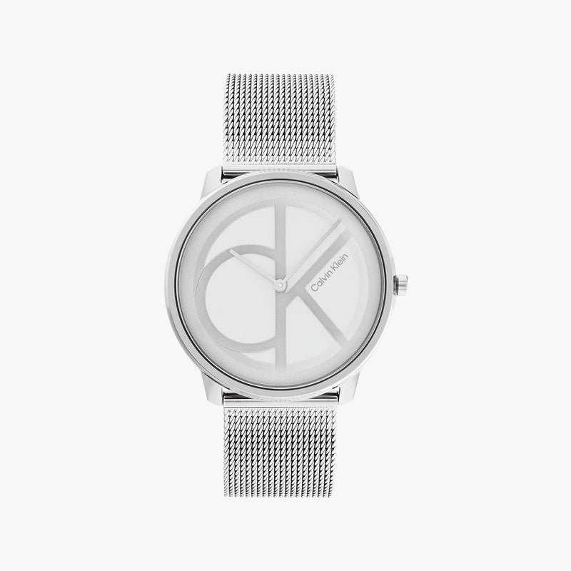 Ck Calvin Klein Men's Silver Stainless Steel Watch, Silver Dial | Ck1w1001 by i-watch