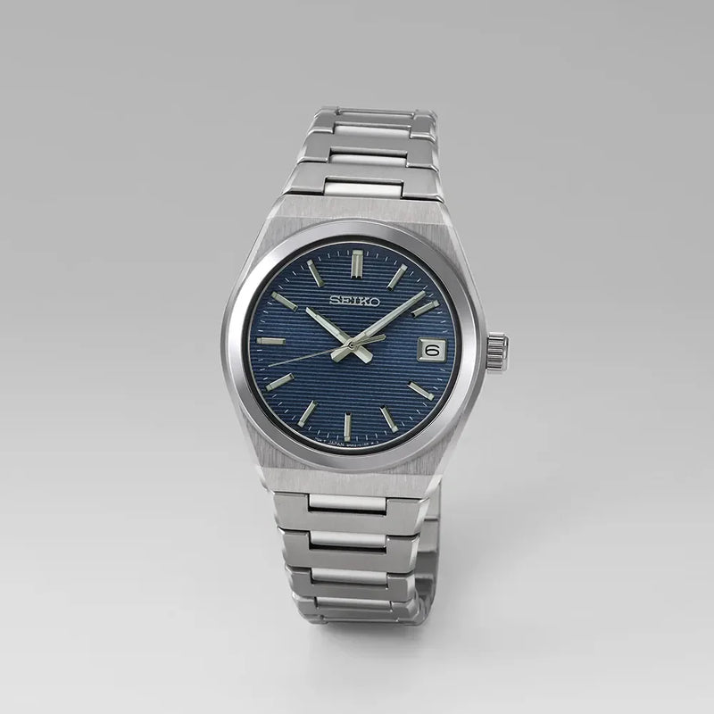Seiko Women's Silver Watch, Dark Blue Dial | Sur575p1 by i-watch