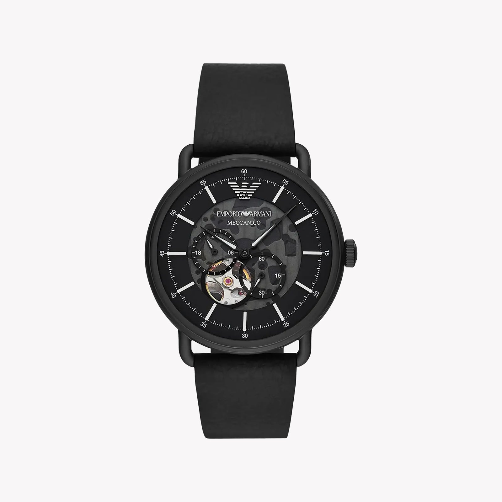 Emporio Armani Men's Black Watch, Leather Band | Ar60028 by i-watch