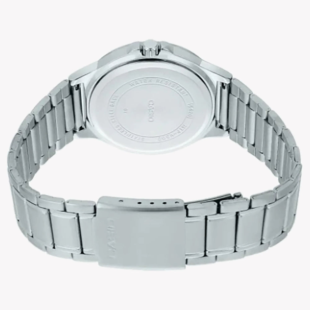 Casio Men's Silver Watch, Blue Dial | Mtp-V300d-2audf by i-watch