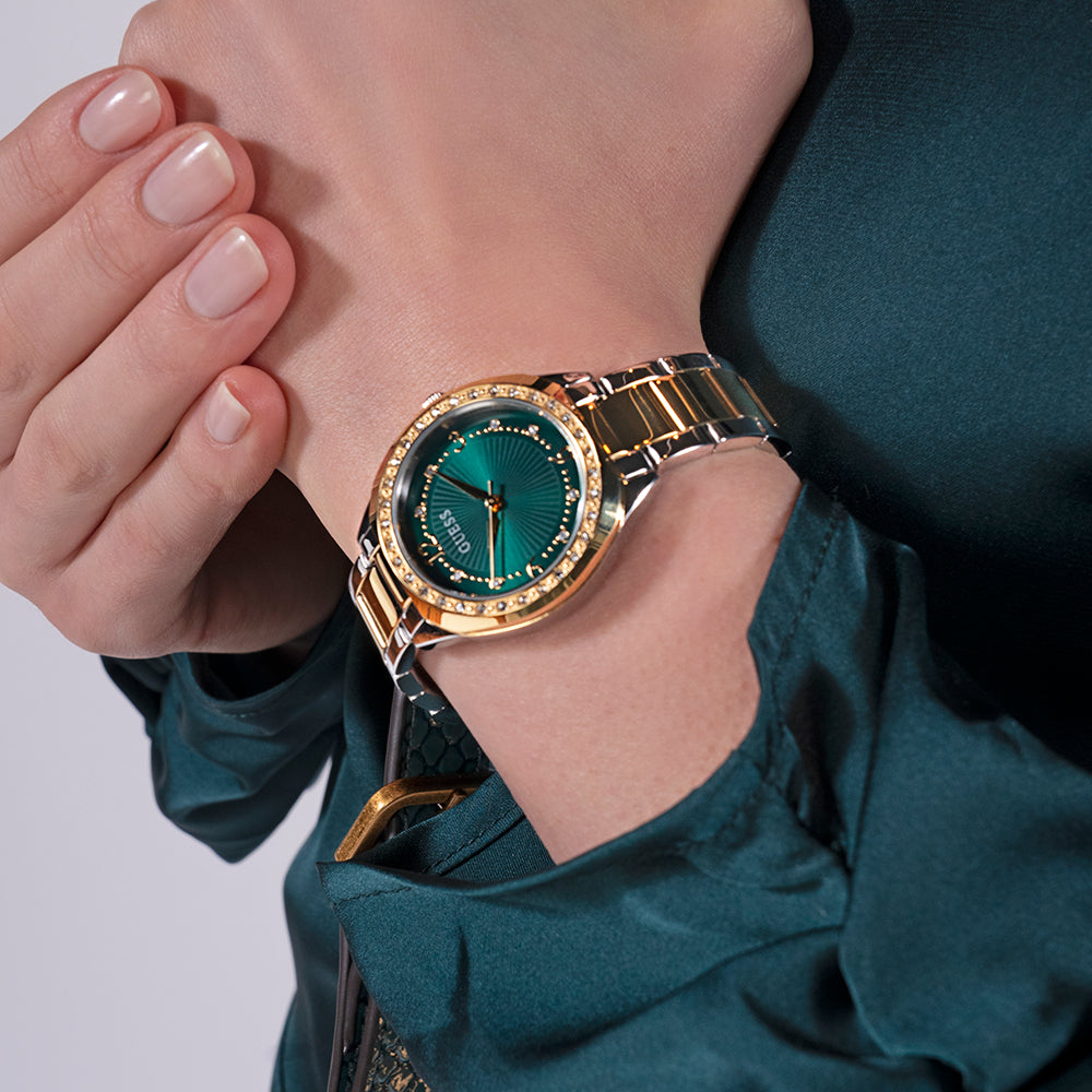 GUESS GW0767L4 CHIC SOPHISTICATION - ELEVATE YOUR STYLE WITH A LUXE GREEN DIAL WATCH-i-Watch-5