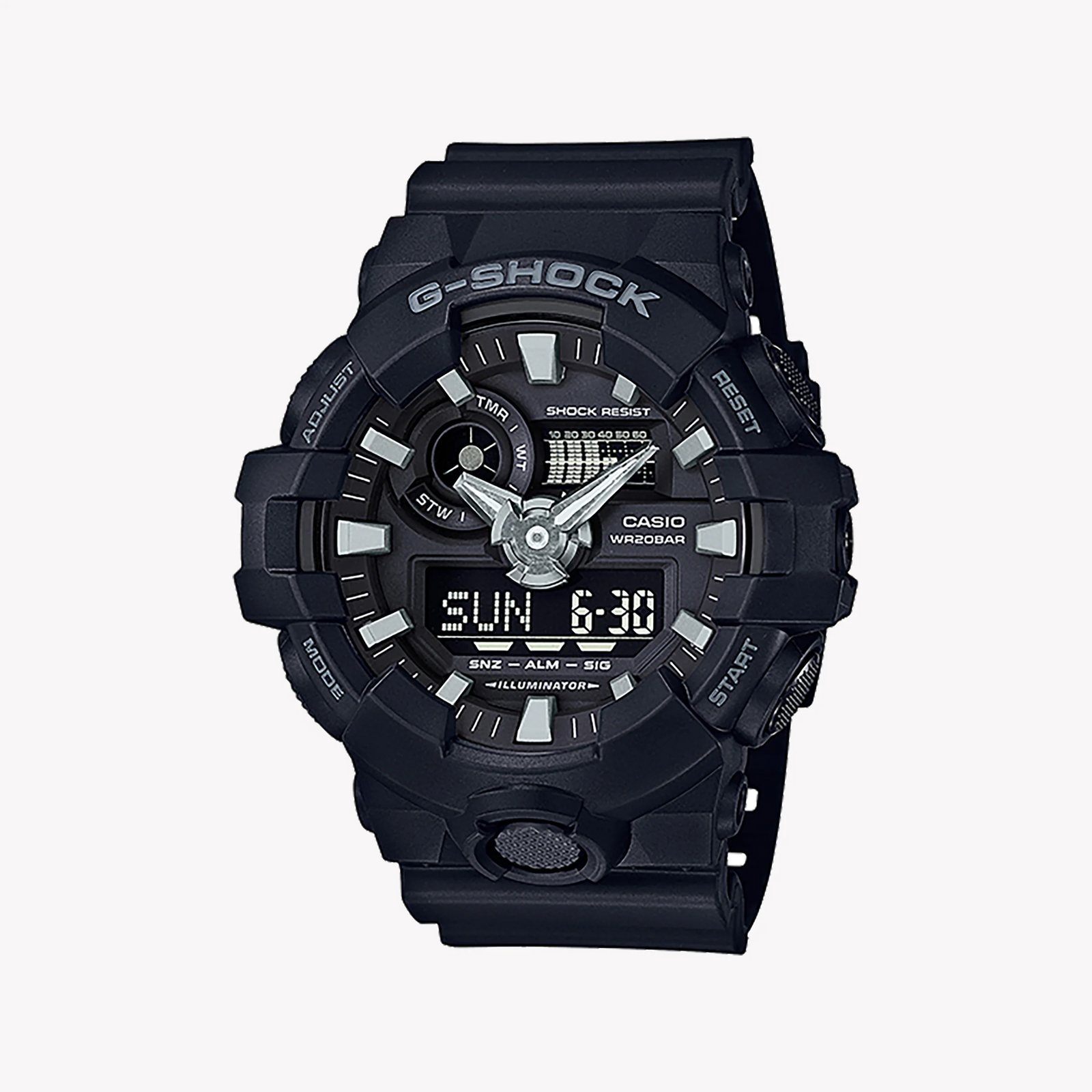 G-Shock Men's Black Resin Watch, Sporty Design | Ga-700-1b by i-watch