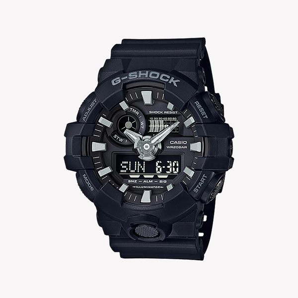 G-Shock Men's Black Resin Watch, Sporty Design | Ga-700-1b by i-watch