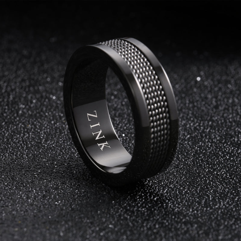 Zink Men's Gun Stainless Steel Ring | Zjrg018spig