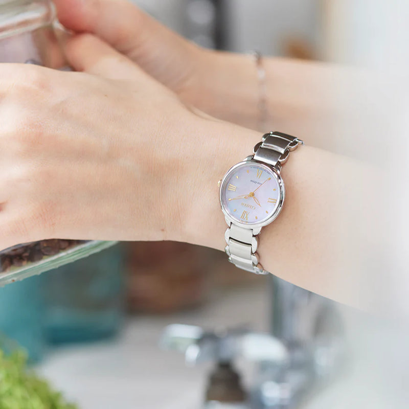 Citizen Women's Silver Stainless Steel Watch, White Dial | Em0927-87y by i-watch