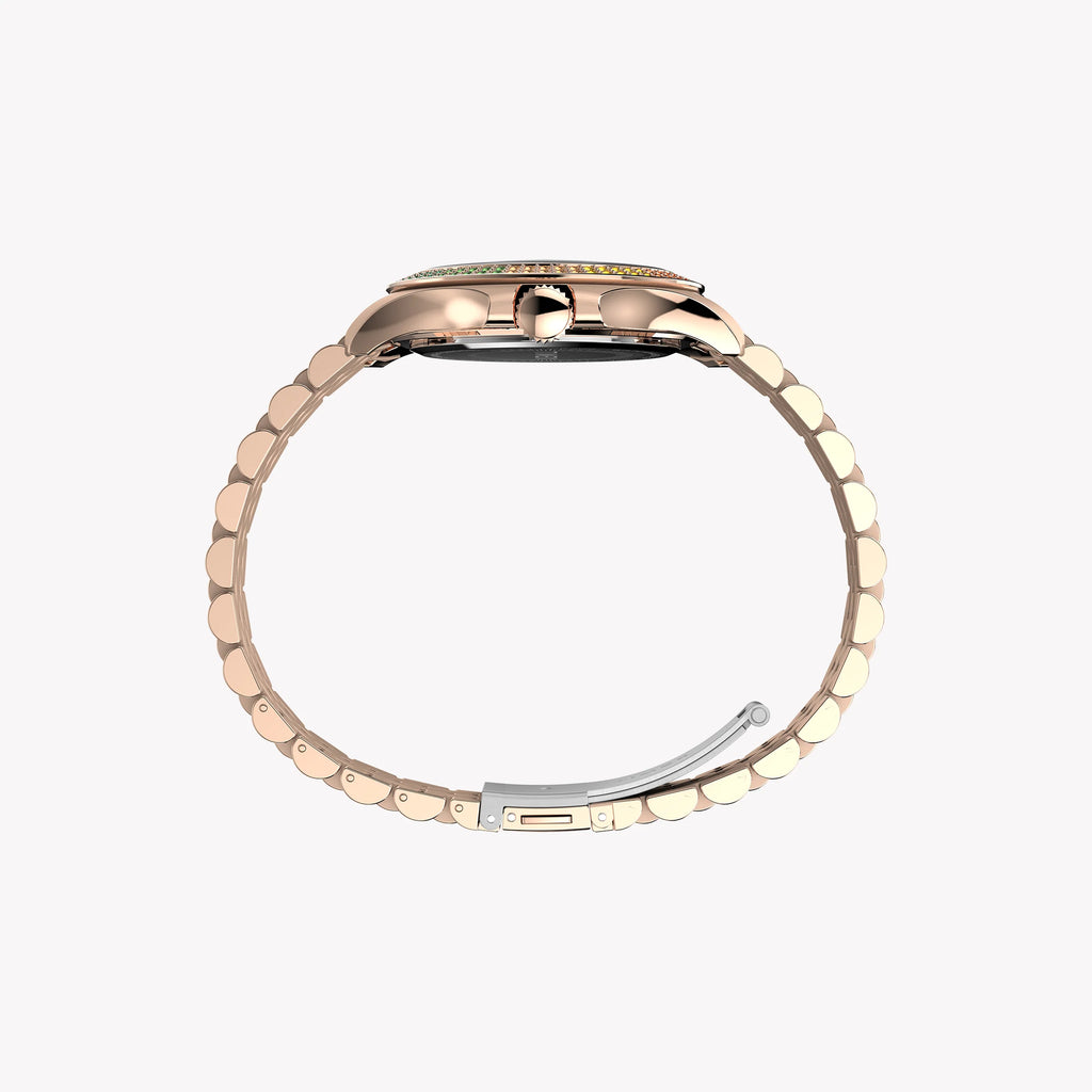 Timex Kaia Multifunction All Rose Gold-Tone Watch - Dazzling Crystal Elegance for Women-i-Watch-5