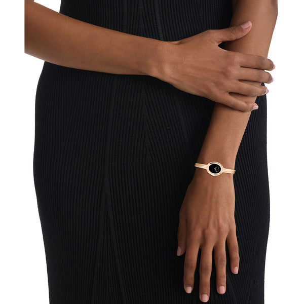 Ck Calvin Klein Women's Rose Gold Watch, Black Dial | Ck1l1234m001 by i-watch