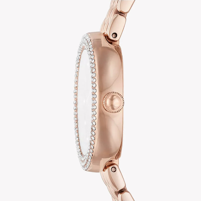 Emporio Armani Women's Rose Gold Watch, Silver Dial | Ar11508 by i-watch