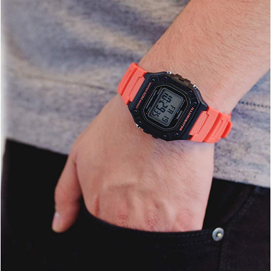 CASIO W-218H-4B2VDF ADVENTURE READY - SPORTY MEN'S WATCH WITH BLACK RESIN BAND-i-Watch-2