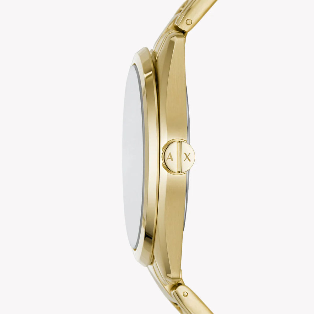 ARMANI EXCHANGE AX2857 - BOLD GOLD MEN'S WATCH WITH BLACK DIAL & STAINLESS STEEL BAND-i-Watch-2