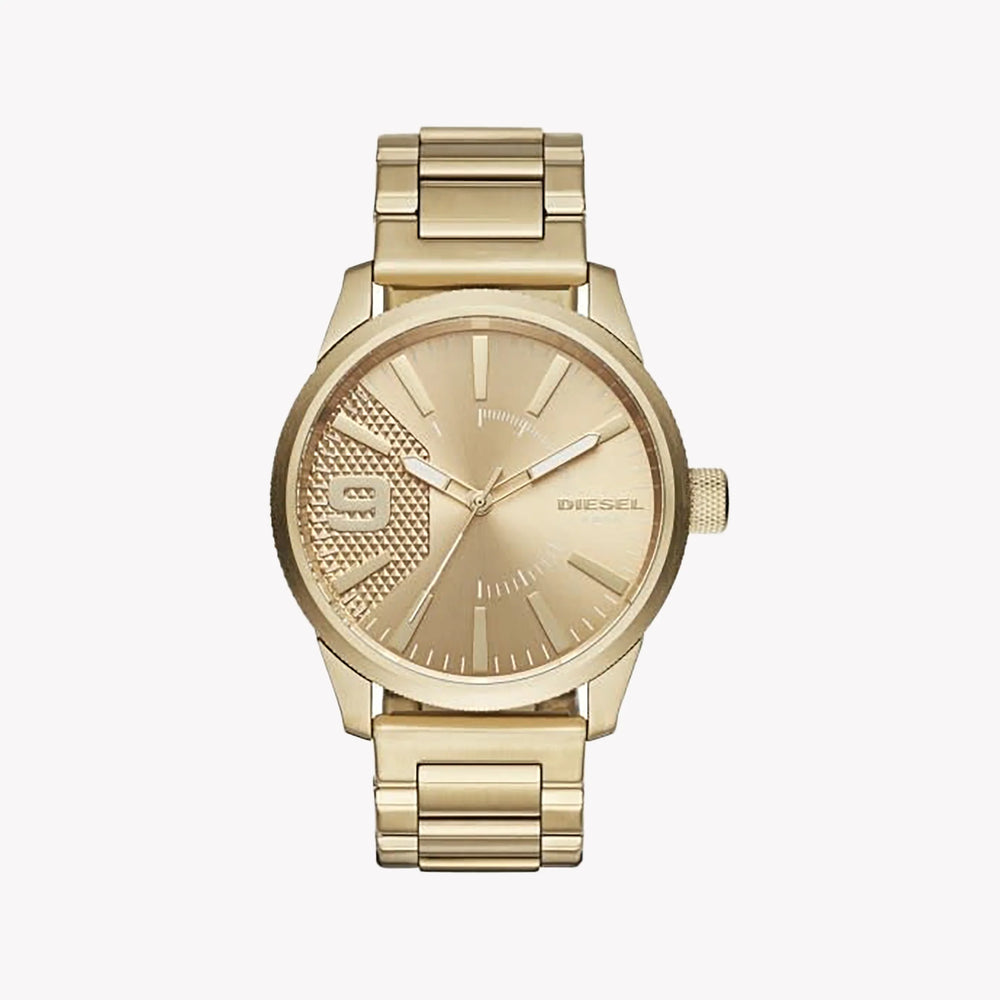 Diesel Men's Gold Stainless Steel Watch, Gold Dial | Dz1761 by i-watch