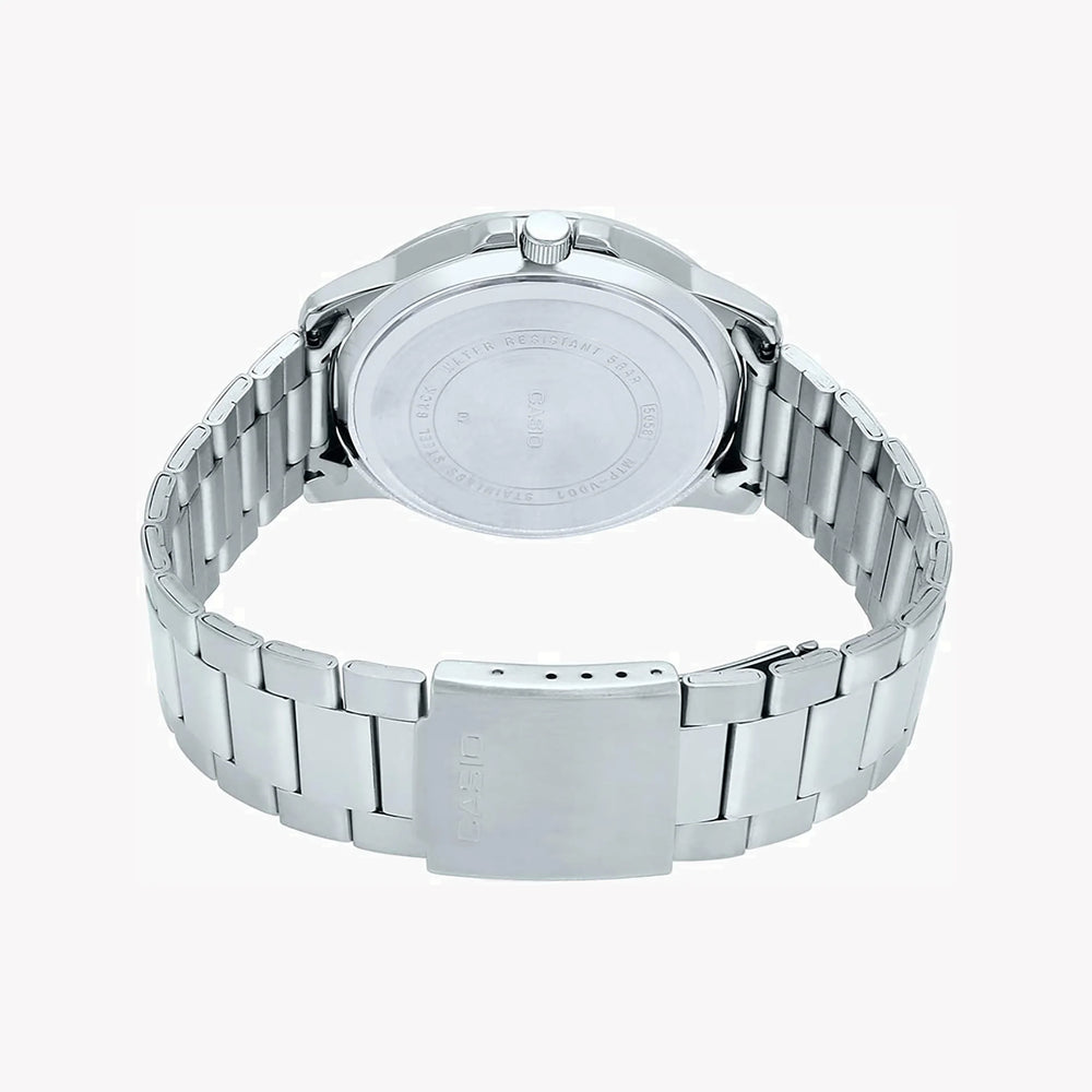 Casio Men's Silver Watch, Blue Dial | Mtp-Vd01d-2evudf by i-watch