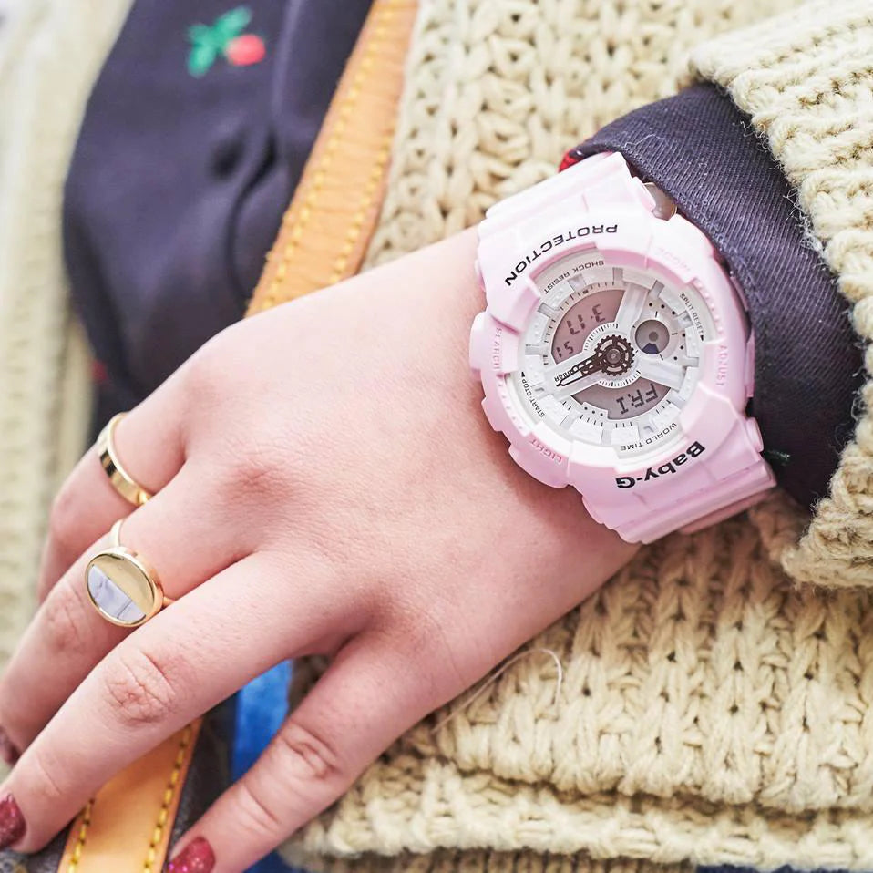 Baby-G Women's Pink Resin Watch, Resin Case | Ba-110be-4adr by i-watch