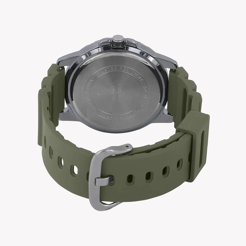 Casio Men's Green Resin Watch, Stainless Steel Case | Mtp-Vd300-3b by i-watch