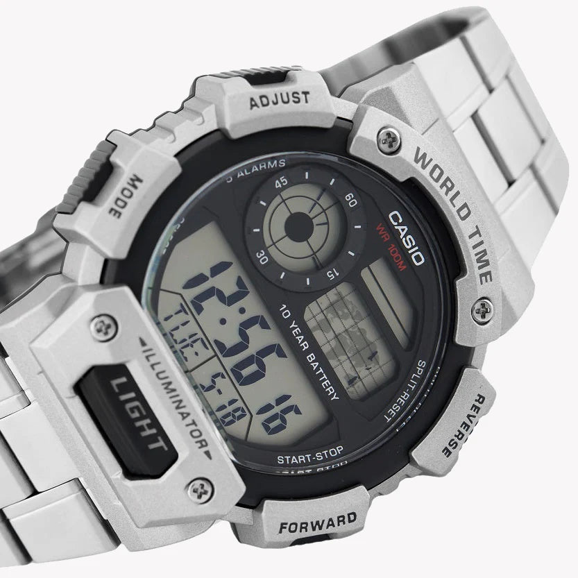 Casio Ae-1400whd-1avdf Adventure Ready - Stylish Men's Digital Watch With Water Resistance & Led Backlight by i-watch