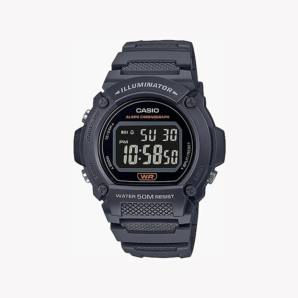 Casio G-Shock Men's Black Resin Watch, Digital Display | W-219h-8bvdf by i-watch