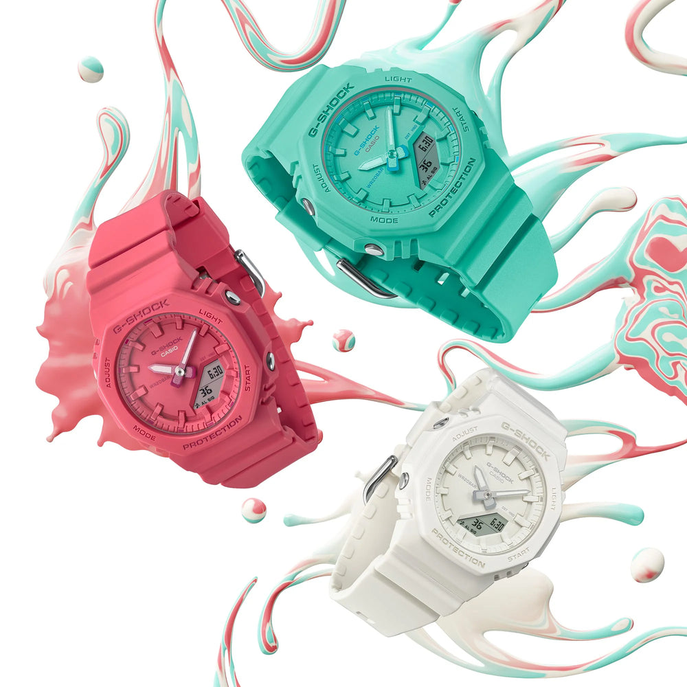 Casio G-Shock Men's White Resin Watch, White Dial | Gma-P2100-7aer by i-watch