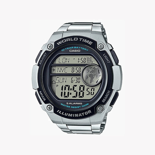 Casio Ae-3000wd-1avdf Men's Time Master - Sporty Elegance With Global Time Tracking by i-watch