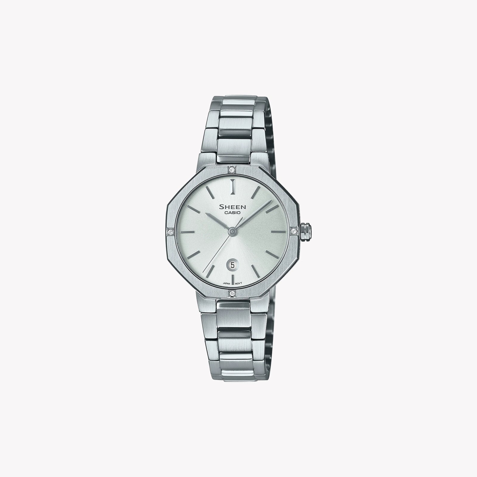 Sheen Women's Stainless Steel Watch, Silver Dial | She-4543d-7auer by i-watch