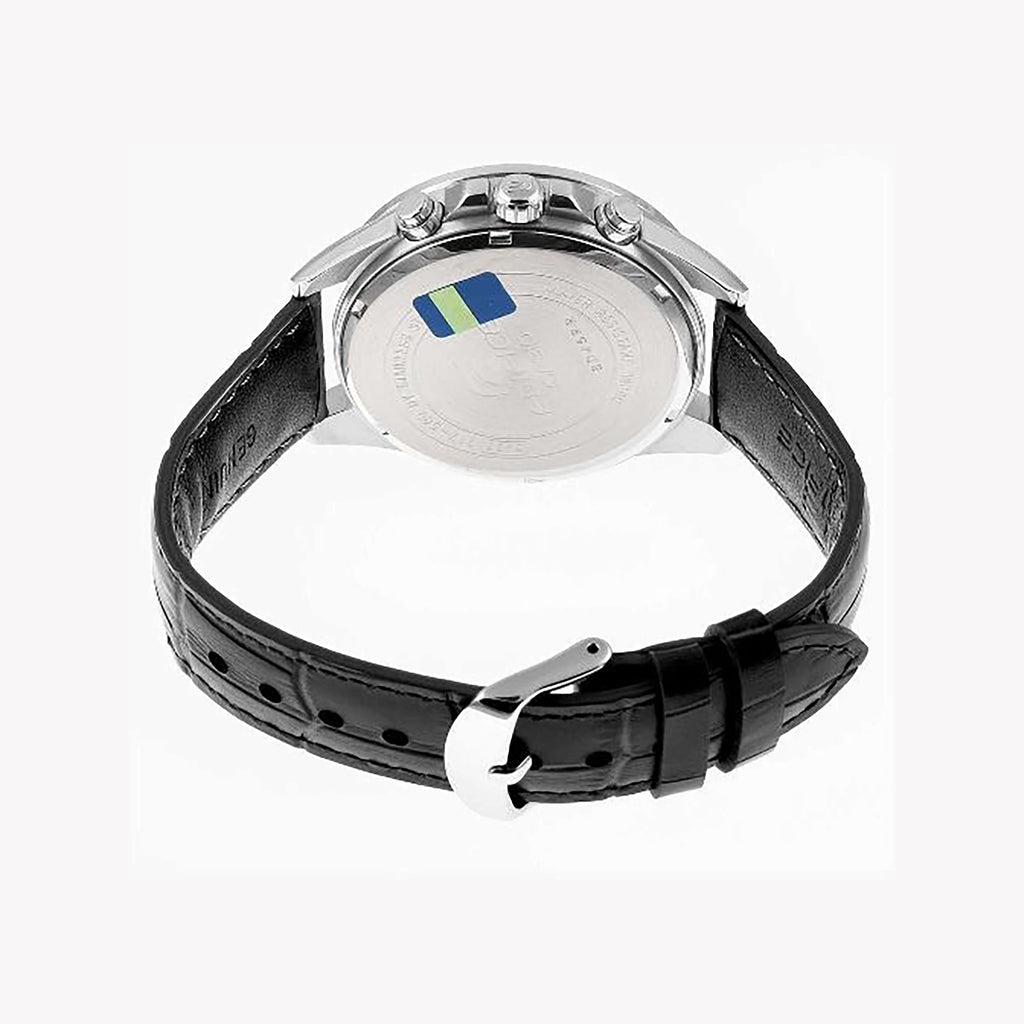 CASIO EDIFICE EFV-580L-1AVUDF - ELEGANCE MEETS ADVENTURE Men's Watch with Silver Case & Leather Band-i-Watch-3